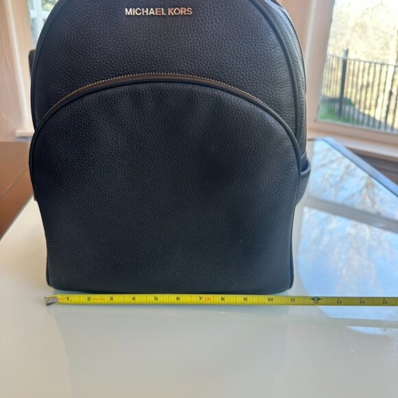Michael Kors Large Backpack, Black Pebble Leather w/ gold accent main image 11